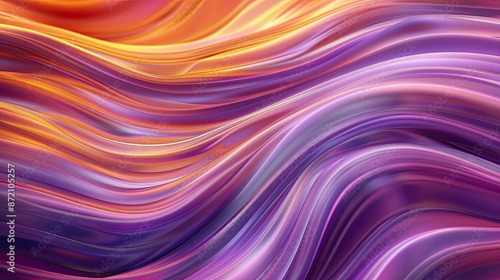 Abstract fluid art featuring vibrant waves of purple, orange, and gold hues, creating a dynamic and mesmerizing visual effect. Abstract fluid art featuring vibrant waves of purple, orange, and gold hues, creating a dynamic and mesmerizing visual effect.