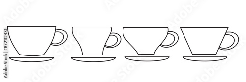 Coffee cup icons set. Coffee cup icon. Coffee vector icon. Tea
