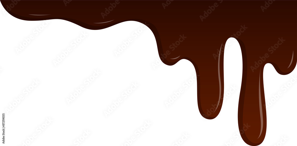 Chocolate melt illustration design Chocolate melt illustration design