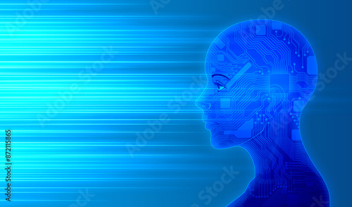 Wallpaper Mural Artificial Intelligence Electronic Circuit Board Humans and High-Tech Future Society Torontodigital.ca