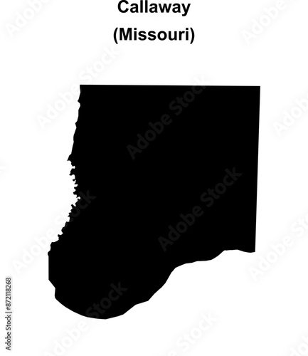 Callaway County (Missouri) blank outline map