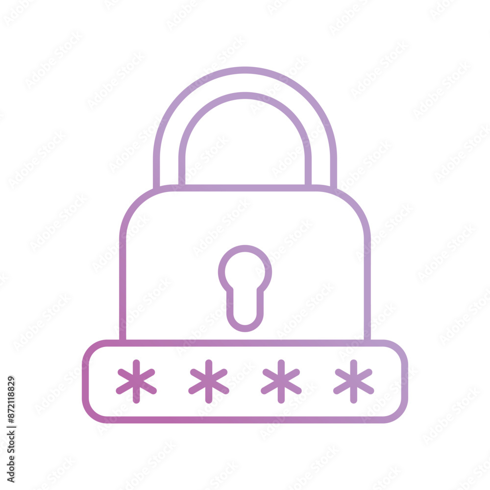 password icon with white background vector stock illustration password icon with white background vector stock illustration