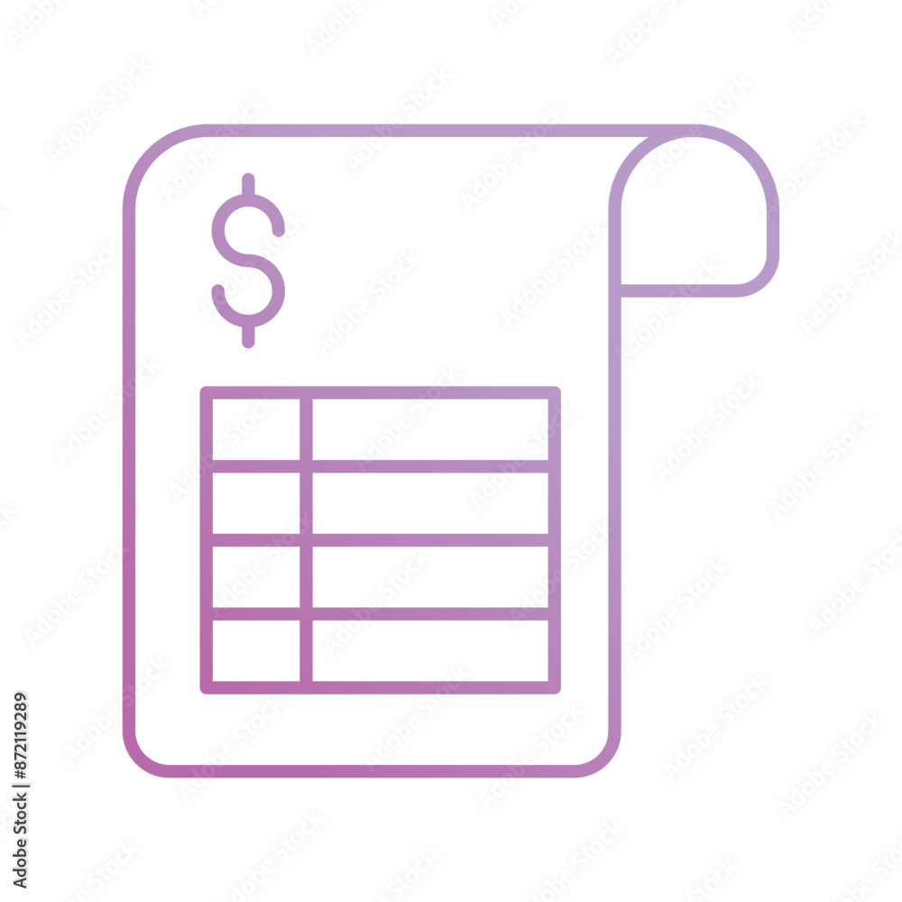 invoice icon with white background vector stock illustration invoice icon with white background vector stock illustration