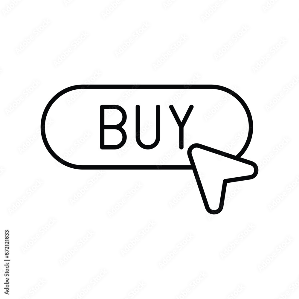 buy icon with white background vector stock illustration buy icon with white background vector stock illustration