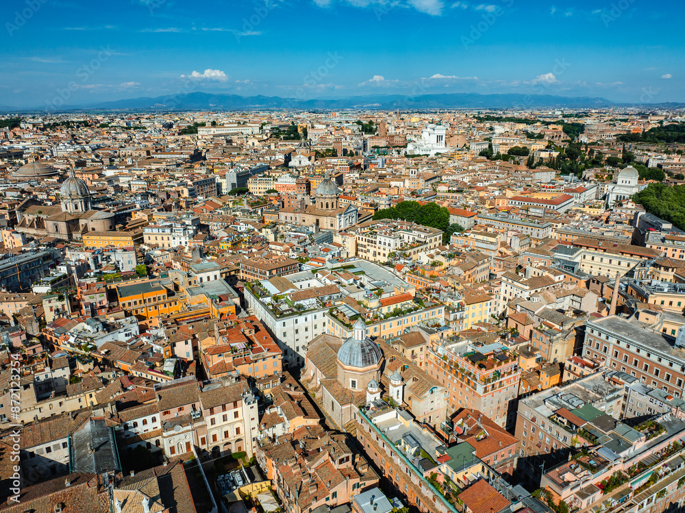 Naklejka premium Photos of Rome city center and tourist places in spring