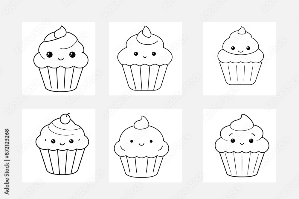 set of children's choice cupcake set of children's choice cupcake