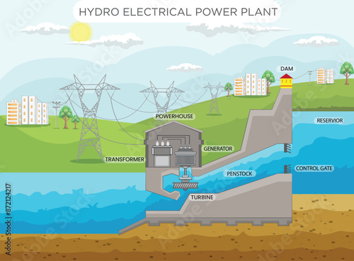 Hydroelectric Power Plants Harnessing Water's Energy for Clean Electricity