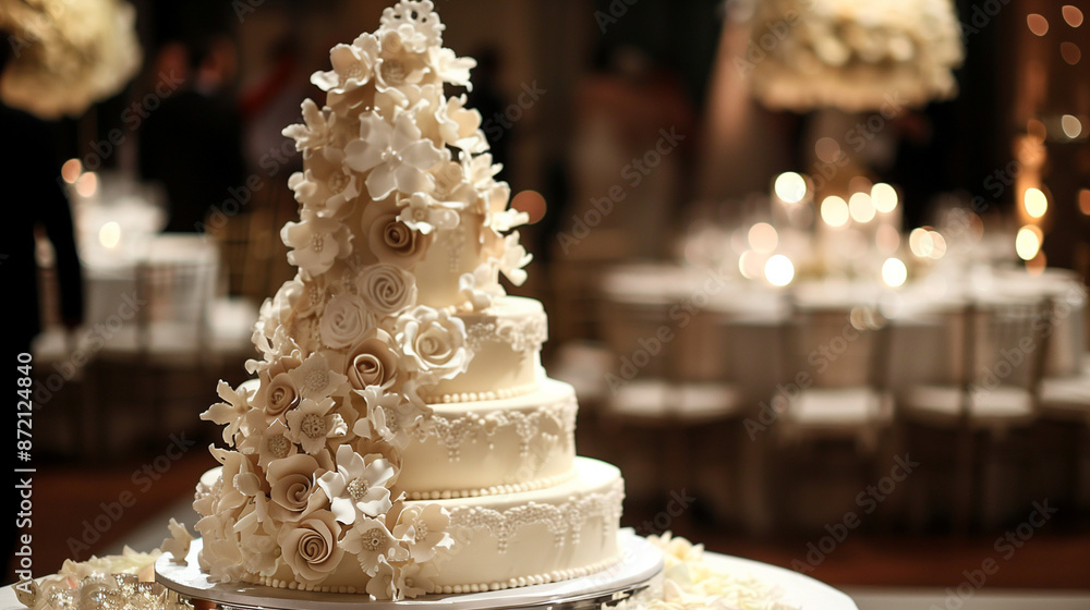 decorated wedding cake with candles decorated wedding cake with candles