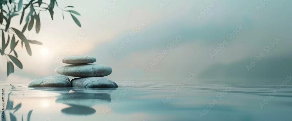 The Concept Of Mental Well-Being Is Illustrated Through Calming And Soothing Visuals,High Resolution, Ultra HD The Concept Of Mental Well-Being Is Illustrated Through Calming And Soothing Visuals,High Resolution, Ultra HD