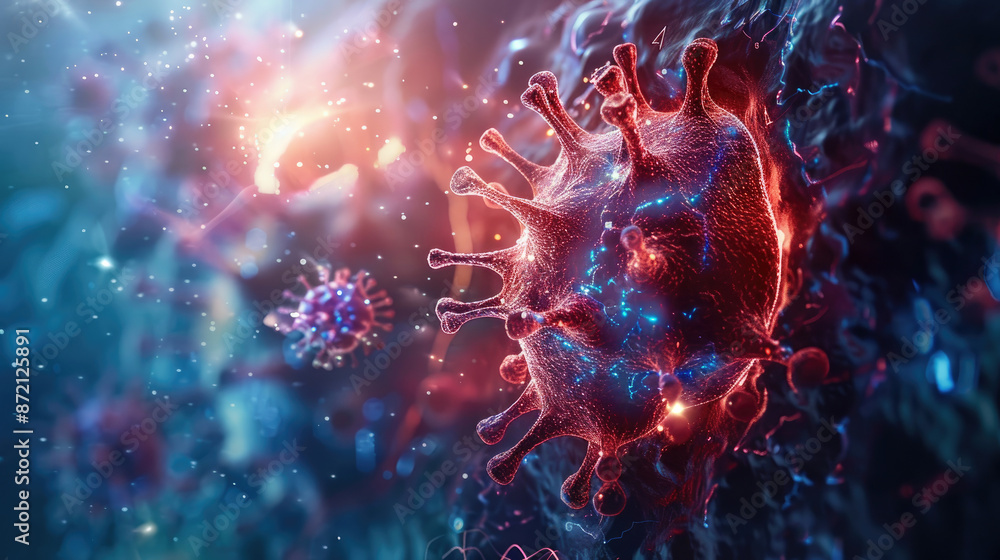 Obraz premium Immune System Defense. Immune System Shield Explained