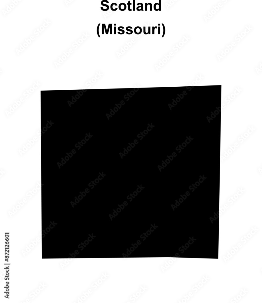 Scotland County (Missouri) blank outline map Scotland County (Missouri) blank outline map