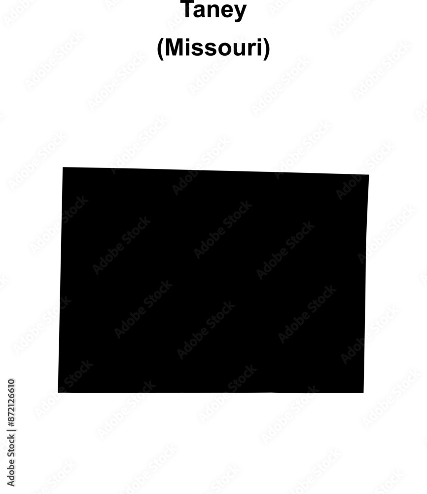 Taney County (Missouri) blank outline map Taney County (Missouri) blank outline map