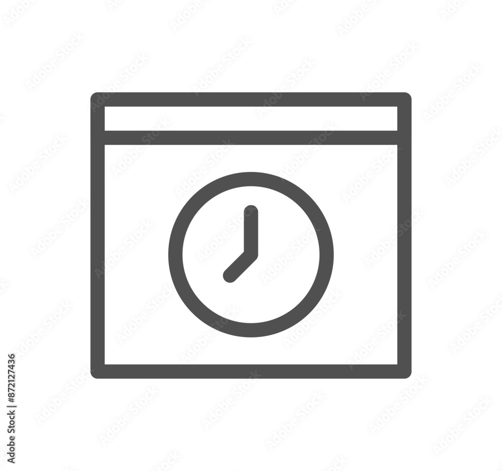 Time related icon outline and linear vector.
Time related icon outline and linear vector.