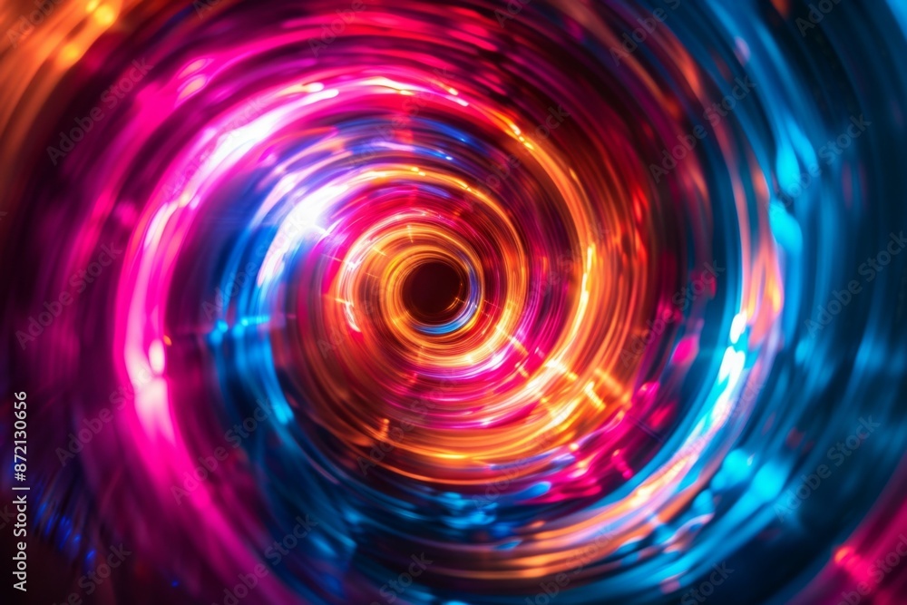 Vibrant Neon Light Swirls Background Vibrant Neon Light Swirls Background