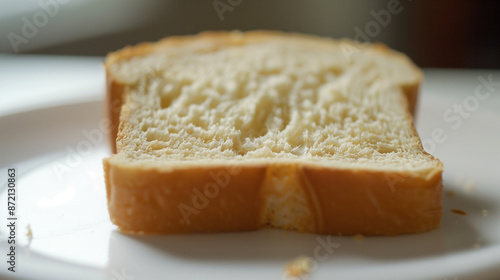 slice of bread on a plate