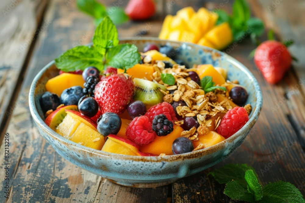 Fruit and Granola Breakfast Bowl Fruit and Granola Breakfast Bowl