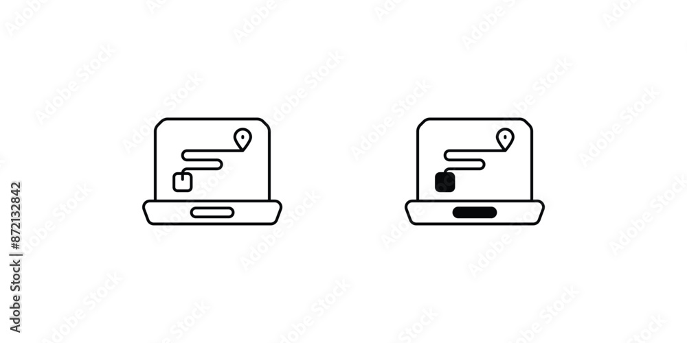 tracking icon with white background vector stock illustration tracking icon with white background vector stock illustration