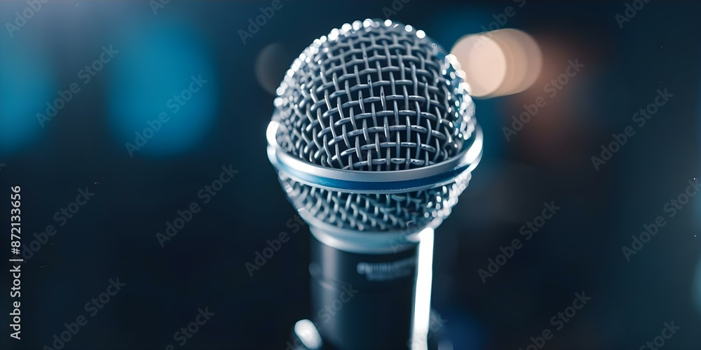 High-Quality Microphone for Music Recording in a Welcoming Setting. Concept Music Recording Equipment, High-Quality Microphone, Welcoming Studio Setup High-Quality Microphone for Music Recording in a Welcoming Setting. Concept Music Recording Equipment, High-Quality Microphone, Welcoming Studio Setup