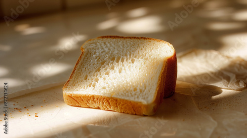 slice of bread in the light 
