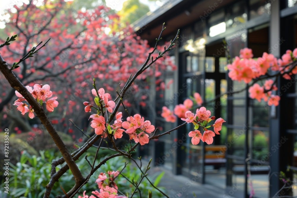 Springtime Blossoms and Architecture Springtime Blossoms and Architecture
