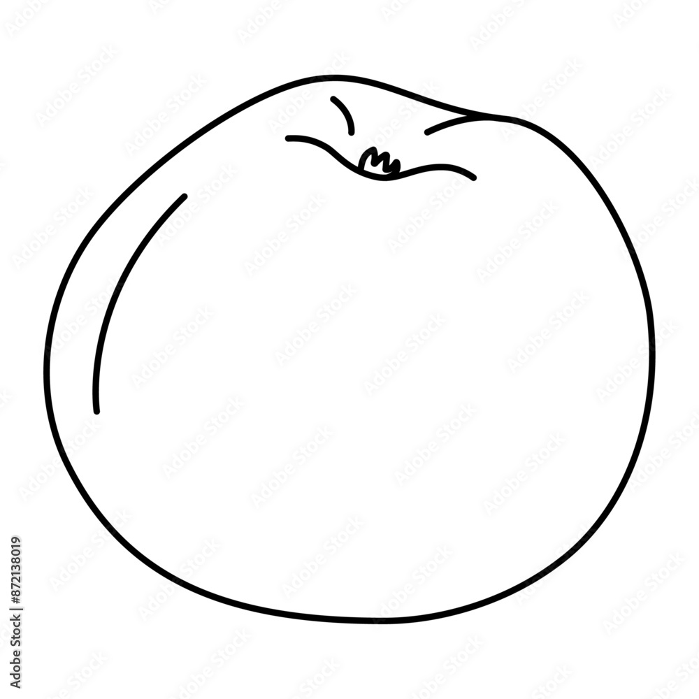 Upside down apple line art drawing coloring page. Ripe apple black and white vector illustration. Hand drawn doodle style. Upside down apple line art drawing coloring page. Ripe apple black and white vector illustration. Hand drawn doodle style.