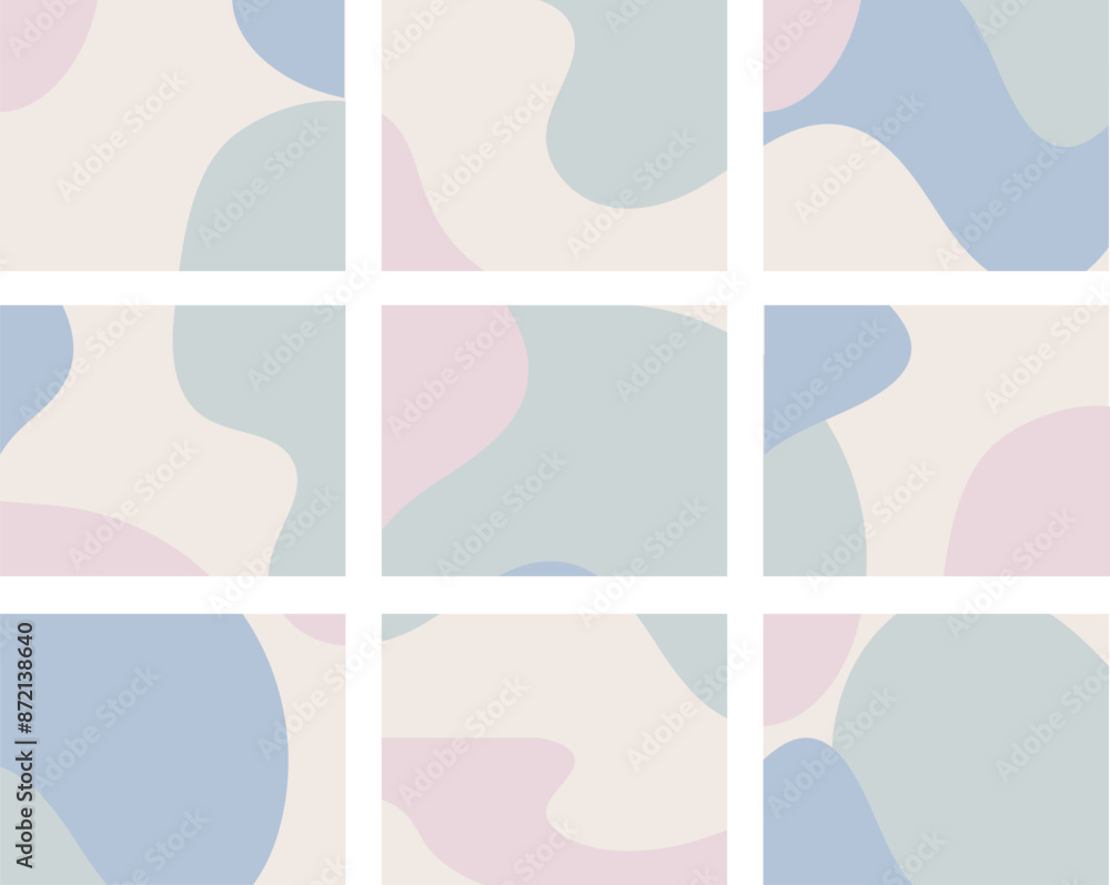 Minimalistic organic abstract and floral Background template Minimalistic organic abstract and floral Background template