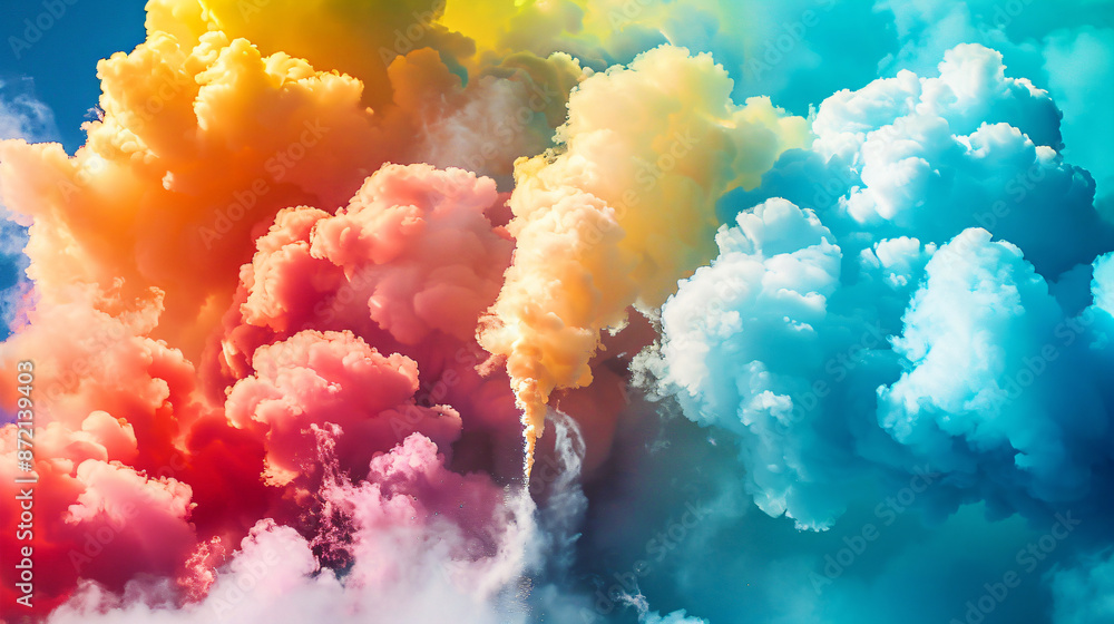 colorful cloud smoke background colorful cloud smoke background