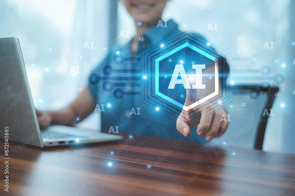 Women leveraging AI technology for small business management are optimizing operations, analyzing market dynamics, and enhancing efficiency to foster competitiveness in their industries.