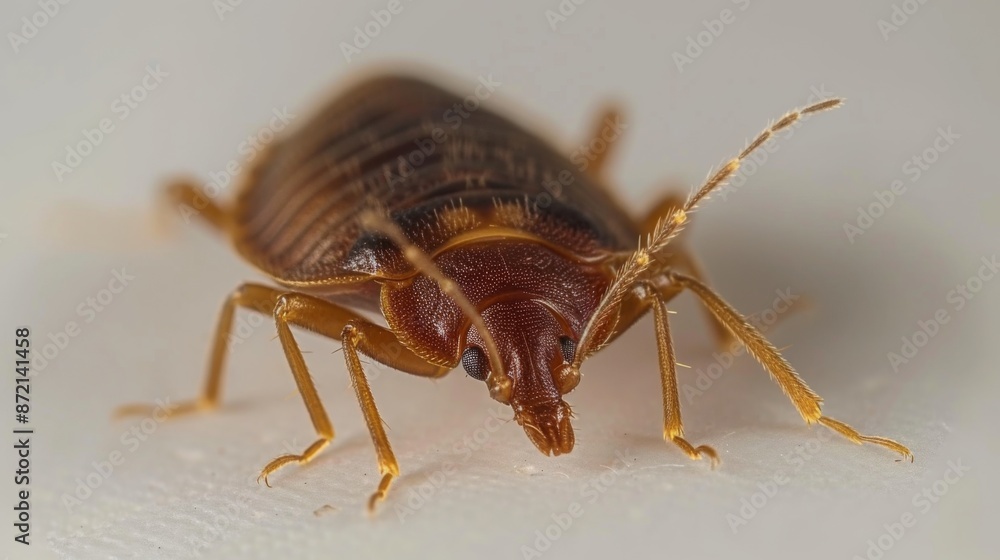 Bedbug close up on white background Bedbug close up on white background