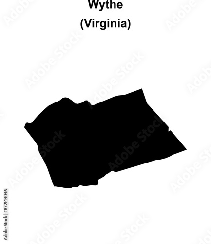 Wythe County (Virginia) blank outline map