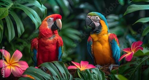 Exotic colorful background ...