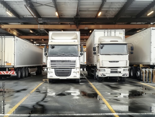 truck loading at a logistic...