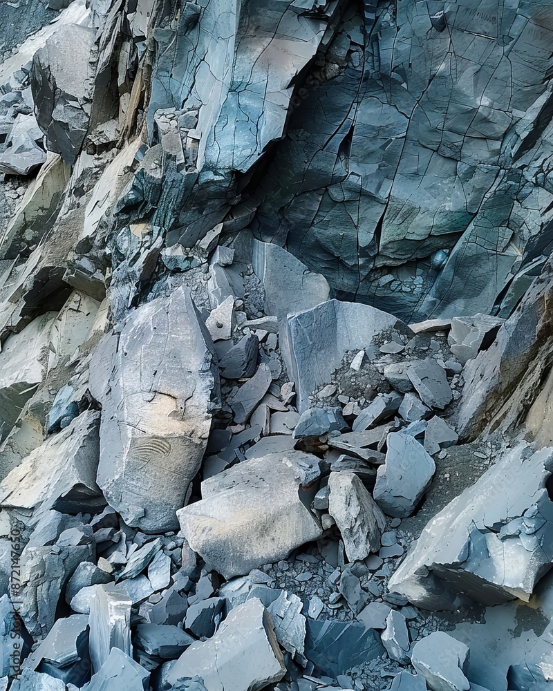 A man is standing on a rock cliff. A man is standing on a rock cliff.