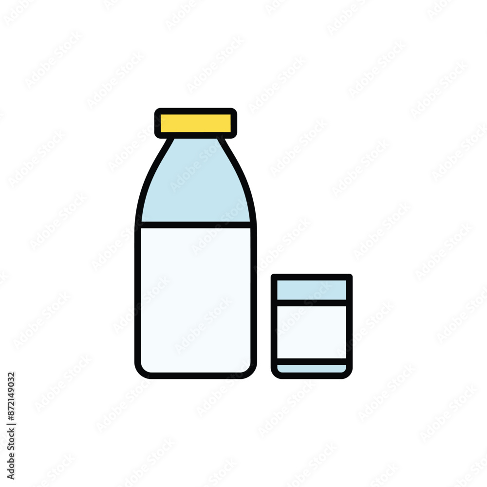 Milk icon design with white background stock illustration Milk icon design with white background stock illustration
