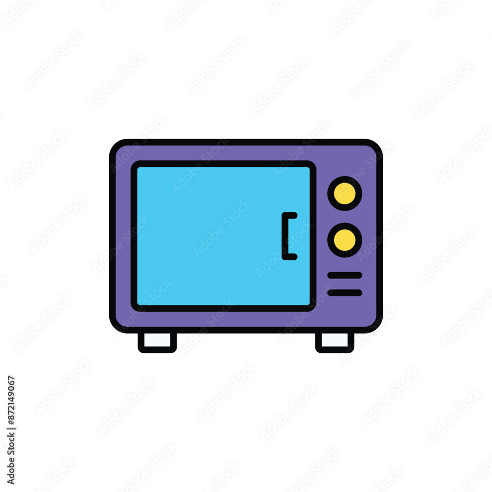 Oven icon design with white background stock illustration Oven icon design with white background stock illustration