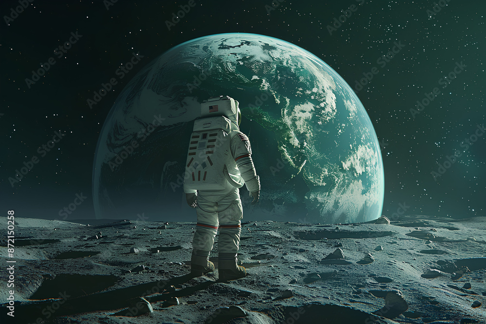 Astronaut in outer space 3d rendering Astronaut in outer space 3d rendering