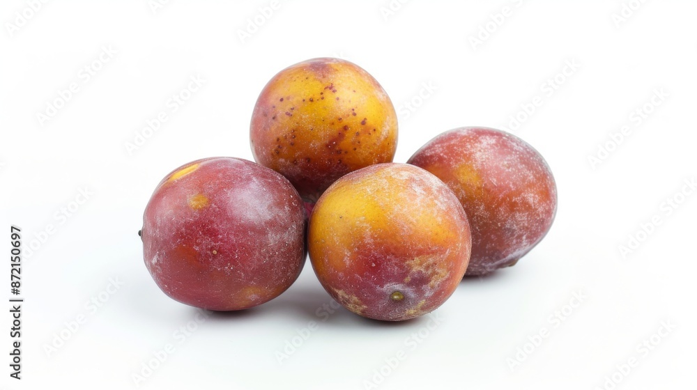 Kakadu plum fruit on white background Kakadu plum fruit on white background