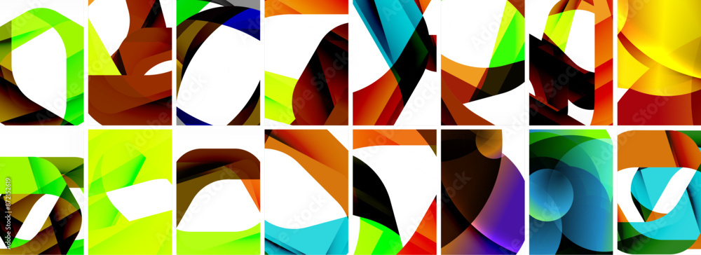 Collection of abstract background with waves, colorful shapes and 3d shadow effect. Vector Illustration For Wallpaper, Banner, Background, Card, Book Illustration, landing page Collection of abstract background with waves, colorful shapes and 3d shadow effect. Vector Illustration For Wallpaper, Banner, Background, Card, Book Illustration, landing page
