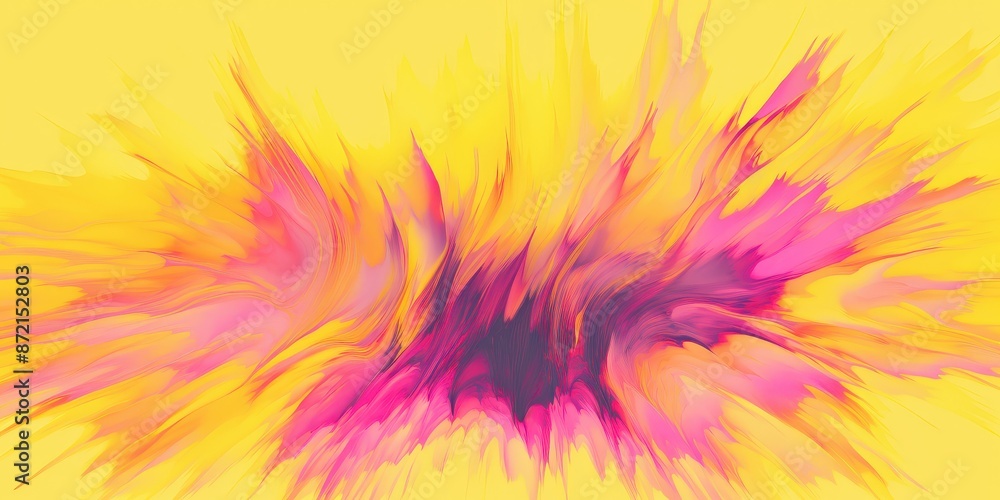 Abstract Colorful Surreal Oil Painting with Red and Yellow Tones Abstract Colorful Surreal Oil Painting with Red and Yellow Tones