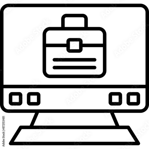 Online Work Icon