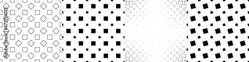 Monochrome geometrical pattern collection