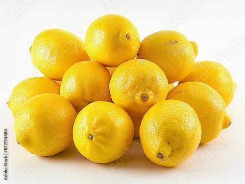 bunch of  lemons with their distinct yellow-orange hue, known for their sweeter flavor.