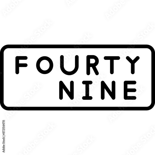 Forty Nine Icon