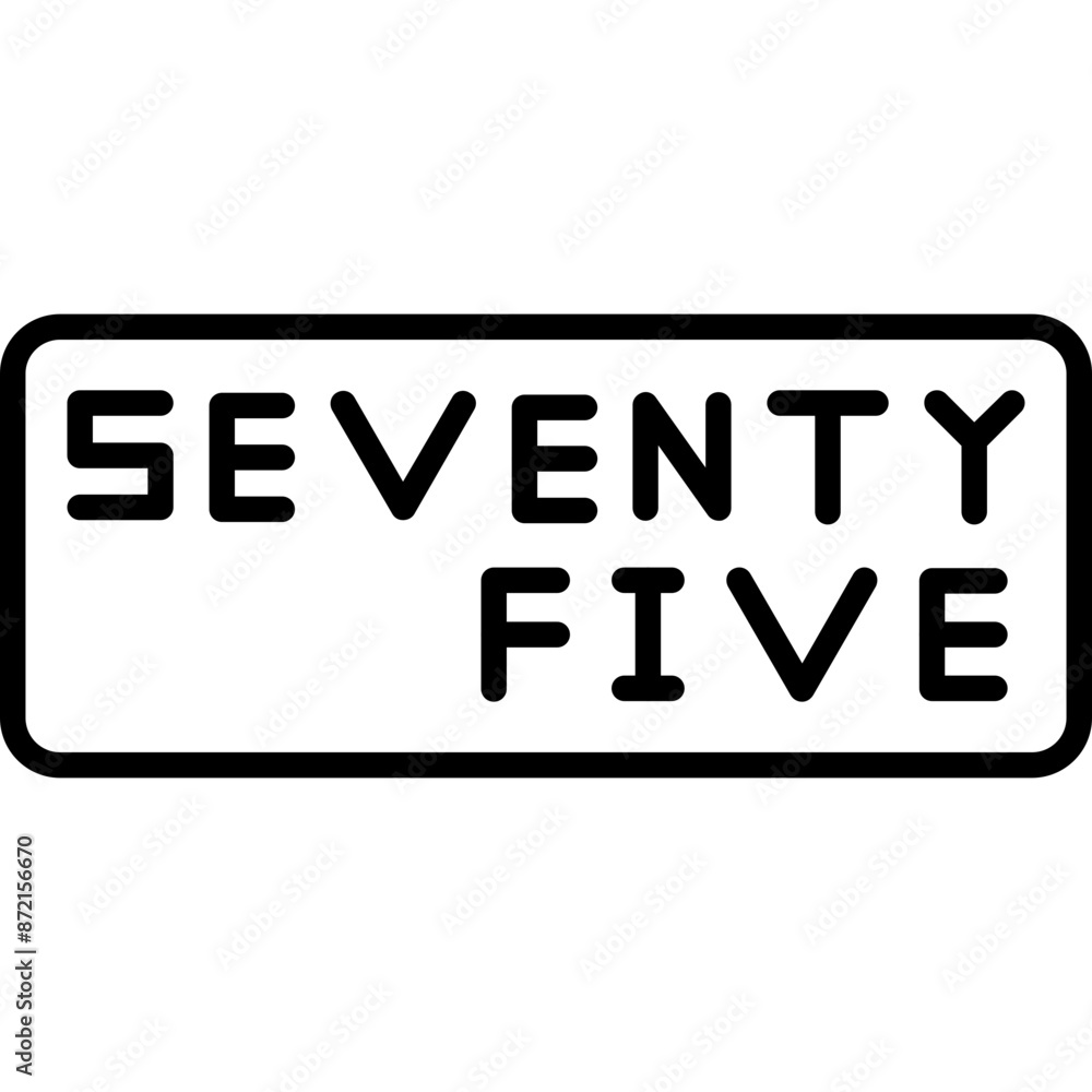Seventy Five Icon