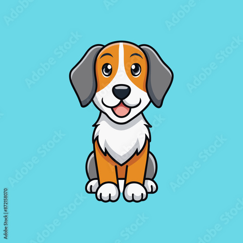 Adorable Dog Icon Vector Graphic Design Element © Mosharef 