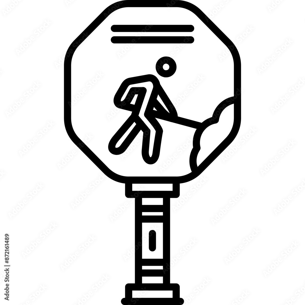 Road Maintenance Ahead Sign Icon Road Maintenance Ahead Sign Icon
