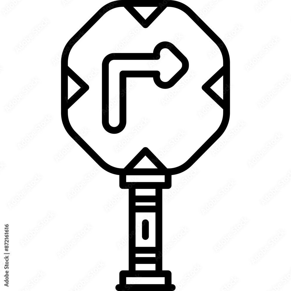 Right Turn Signal Sign Icon Right Turn Signal Sign Icon