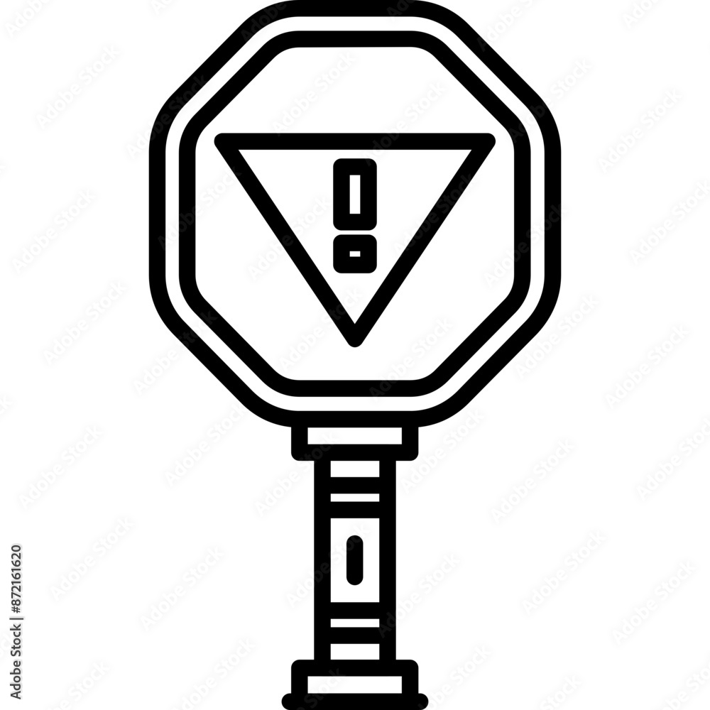Emergency Stopping Only Sign Icon Emergency Stopping Only Sign Icon