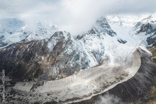 The glacier at the north of Mt Everset photo