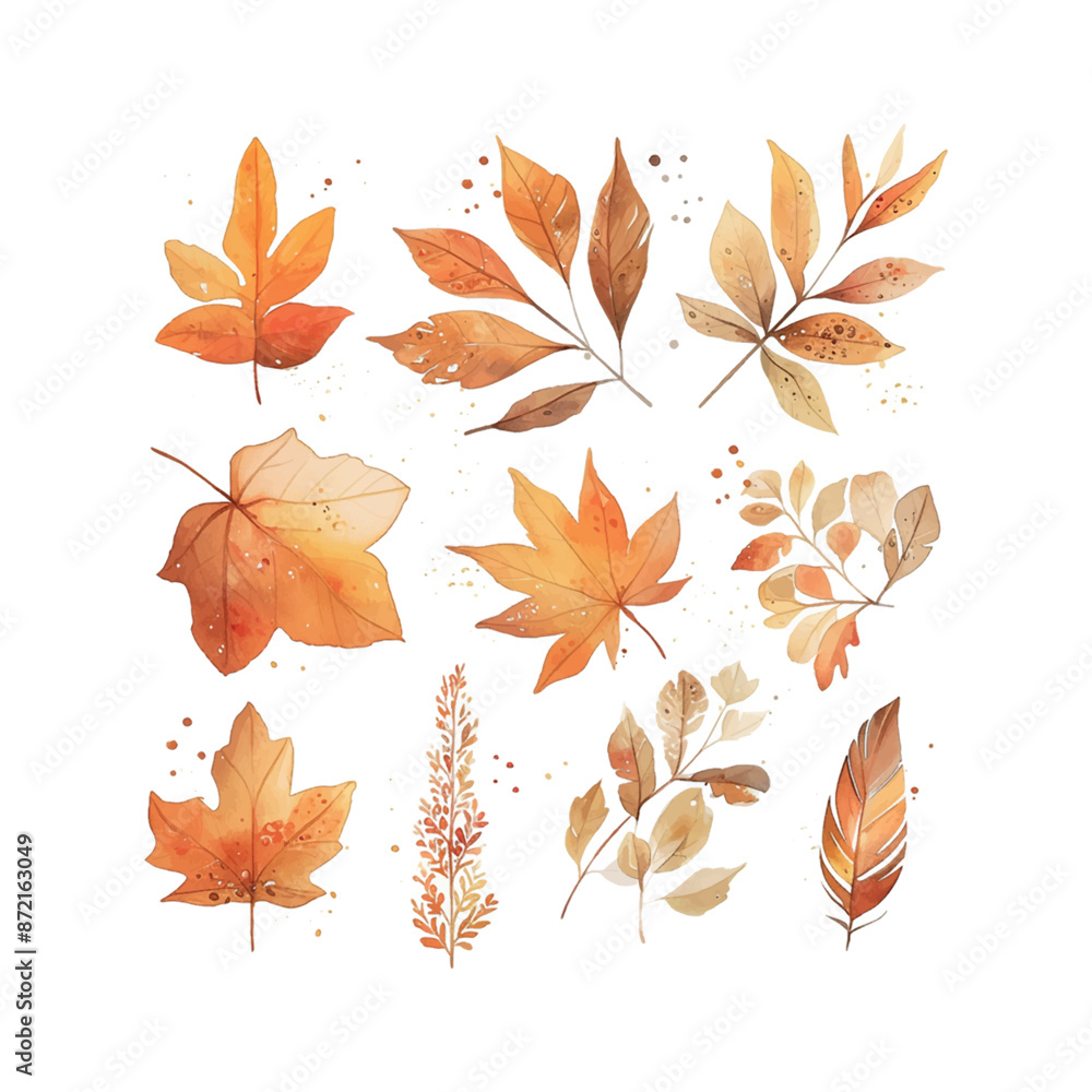 A collection of autumn leaves and flowers in various shades of yellow. Concept of warmth and nostalgia, evoking memories of fall and the changing of the seasons A collection of autumn leaves and flowers in various shades of yellow. Concept of warmth and nostalgia, evoking memories of fall and the changing of the seasons